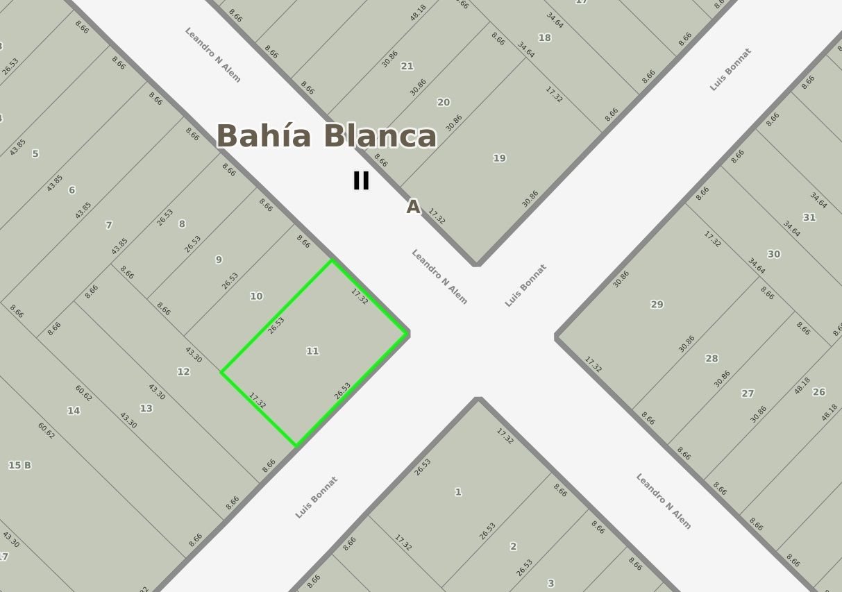 Terreno en Venta en Alem 4000, Villa Belgrano, Bahía Blanca - Bahía Blanca Propiedades | SITIO OFICIAL l