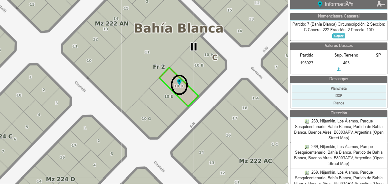 Terreno en Venta en Nijankin 277,  Bahía Blanca - Bahía Blanca Propiedades | SITIO OFICIAL l