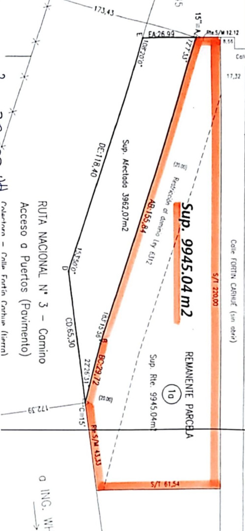 Terreno en Venta en Ruta 3 Acceso A Puertos Y Fortin Carhue, Noroeste, Bahía Blanca - Bahía Blanca Propiedades | SITIO OFICIAL l