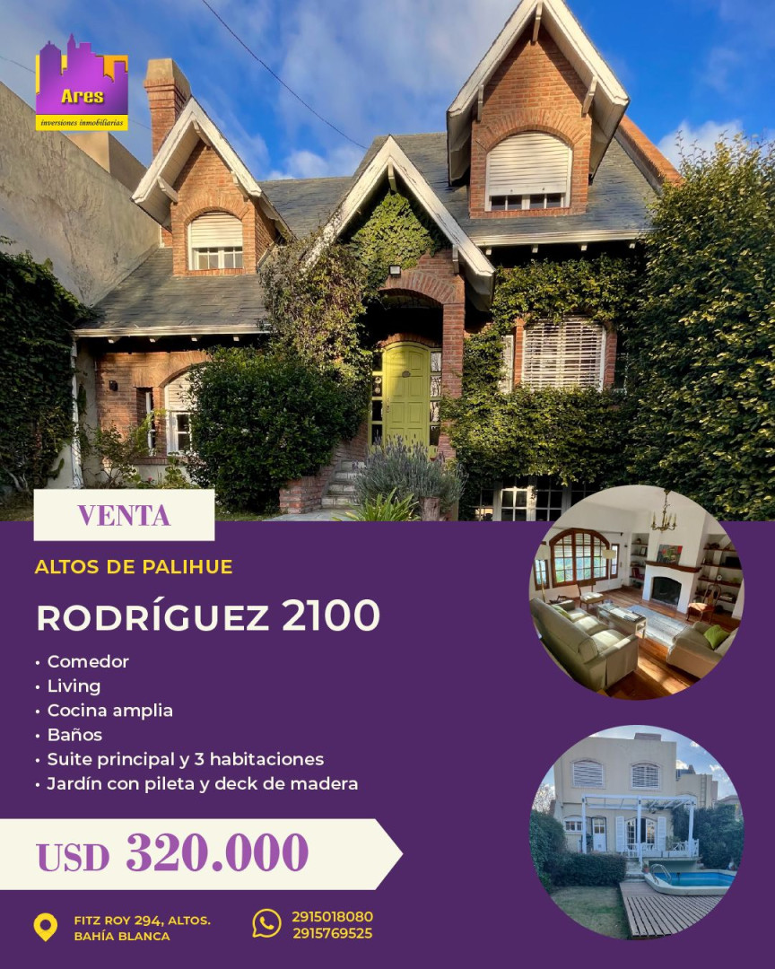 Casa en Venta en Rodriguez 2100, Altos de Palihue, Bahía Blanca - Bahía Blanca Propiedades | SITIO OFICIAL l