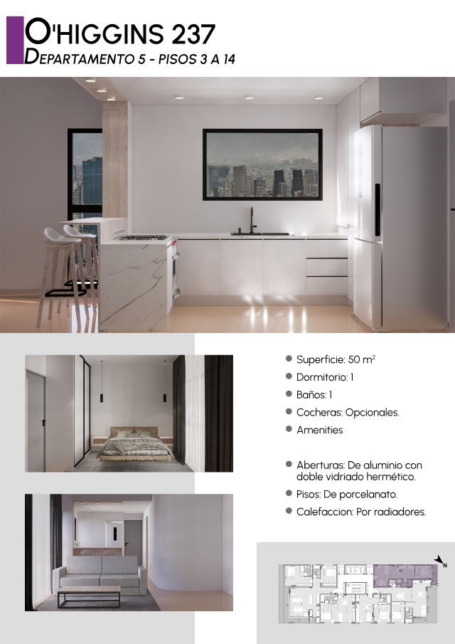 Departamento en Venta en O Higgins 237, Centro, Bahía Blanca - Bahía Blanca Propiedades | SITIO OFICIAL l