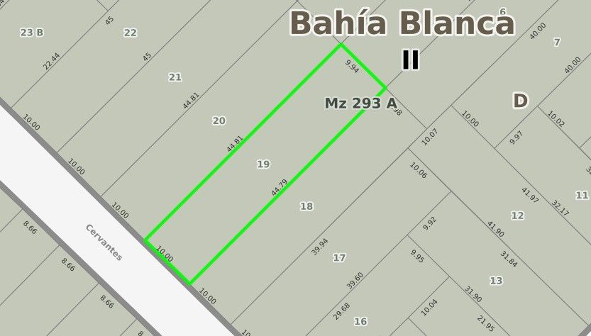 Terreno en Venta en Cervantes 452, Bella Vista, Bahía Blanca - Bahía Blanca Propiedades | SITIO OFICIAL l