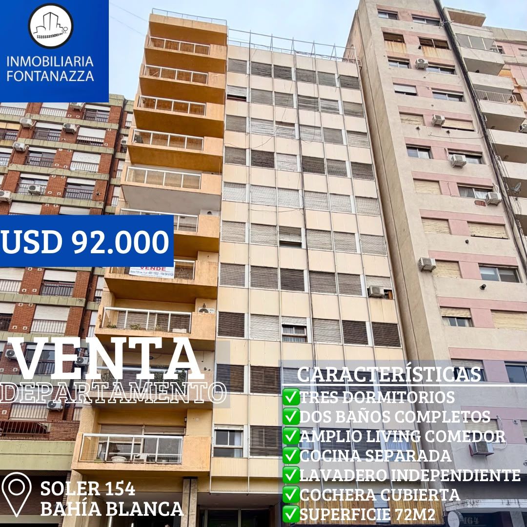 Departamento en Venta en Soler 153, Centro, Bahía Blanca - Bahía Blanca Propiedades | SITIO OFICIAL l