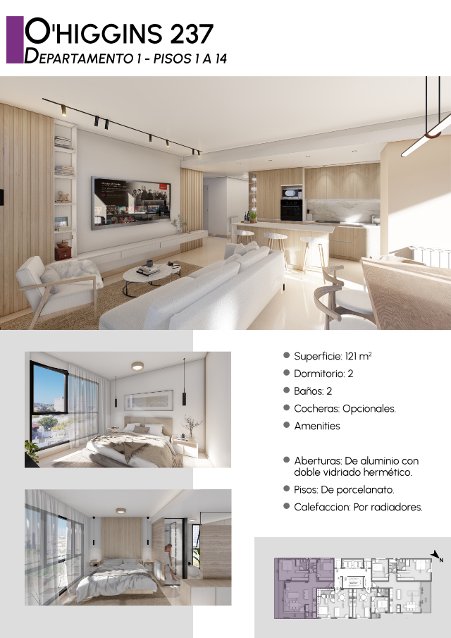 Departamento en Venta en O Higgins 237, Centro, Bahía Blanca - Bahía Blanca Propiedades | SITIO OFICIAL l
