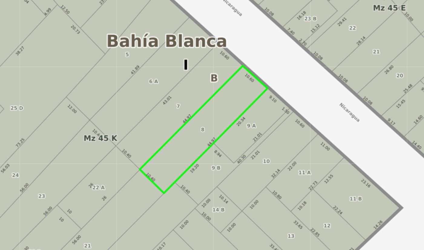 Terreno en Venta en Nicaragua 1062, Universitario, Bahía Blanca - Bahía Blanca Propiedades | SITIO OFICIAL l