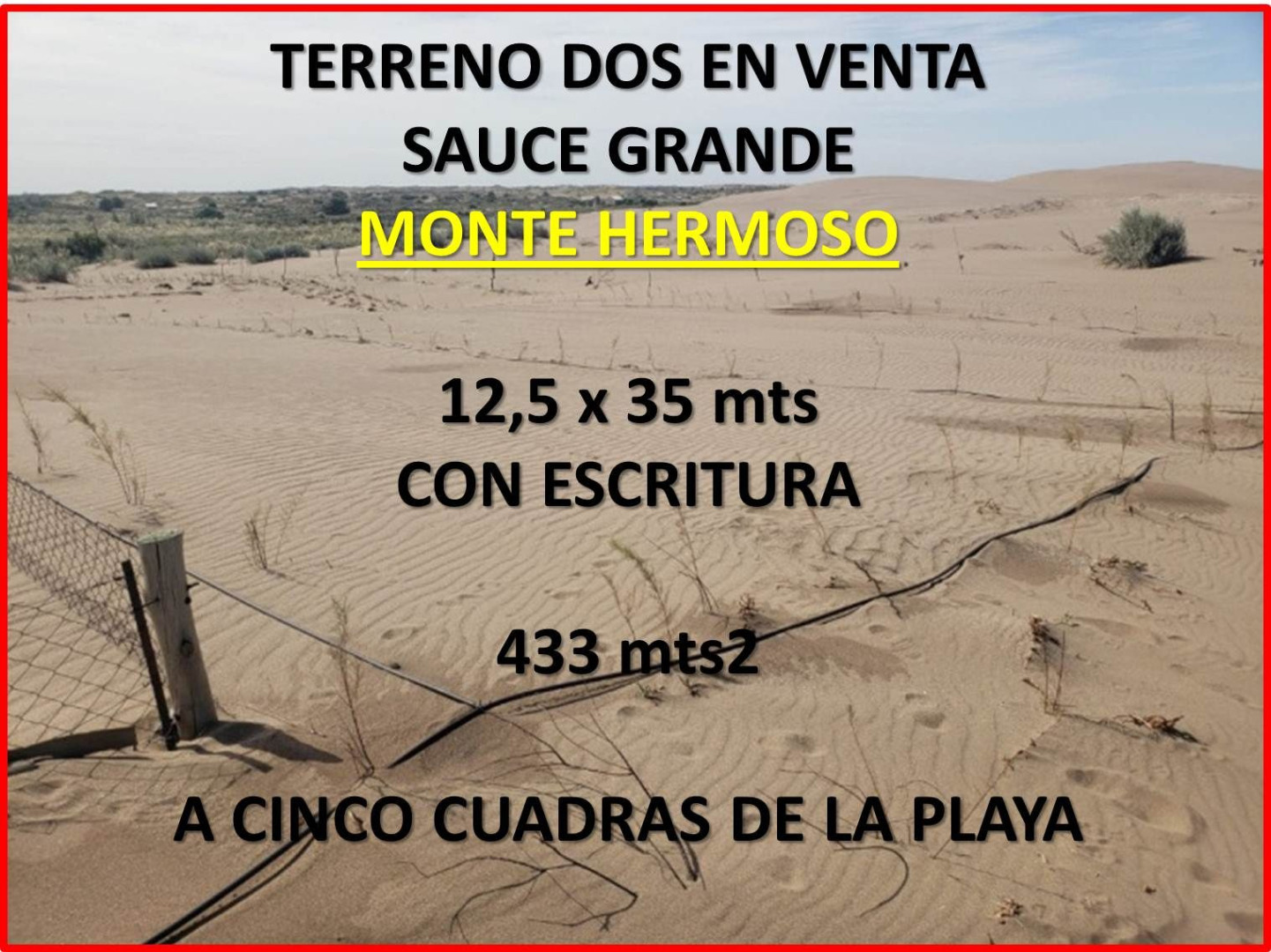 Terreno en Venta  El Sauce, Monte Hermoso - Bahía Blanca Propiedades | SITIO OFICIAL l