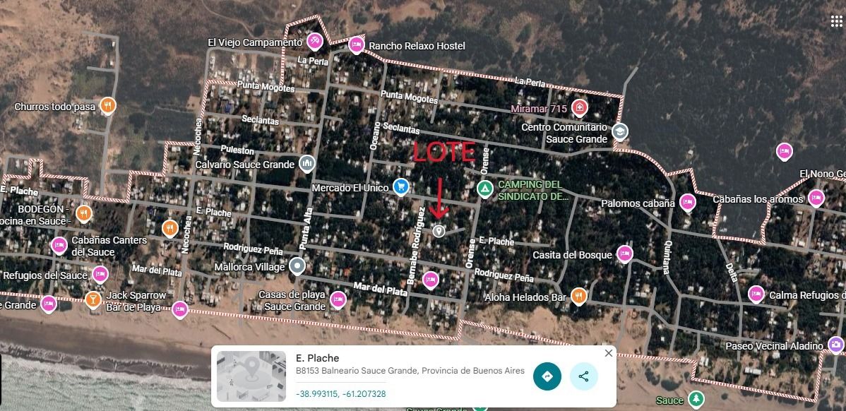 Terreno en Venta en  E. Plache, Entre Orense Y Bernabé Rodríguez, El Sauce, Monte Hermoso - Bahía Blanca Propiedades | SITIO OFICIAL l