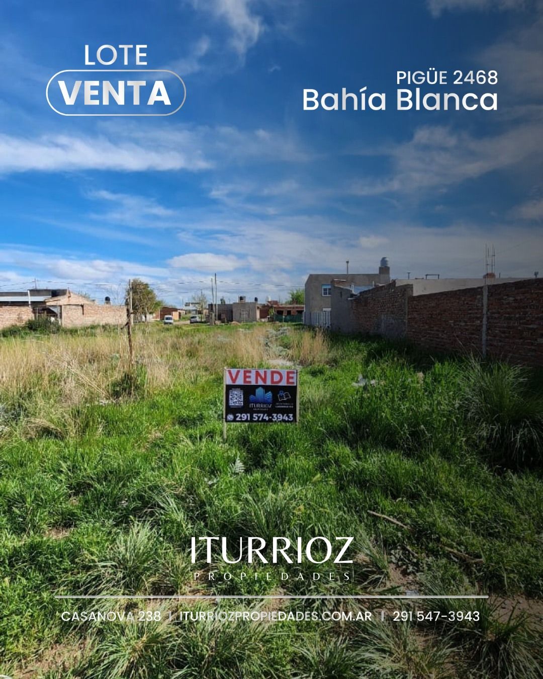 Terreno en Venta en Pigüé 2468, Villa Floresta, Bahía Blanca - Bahía Blanca Propiedades | SITIO OFICIAL l