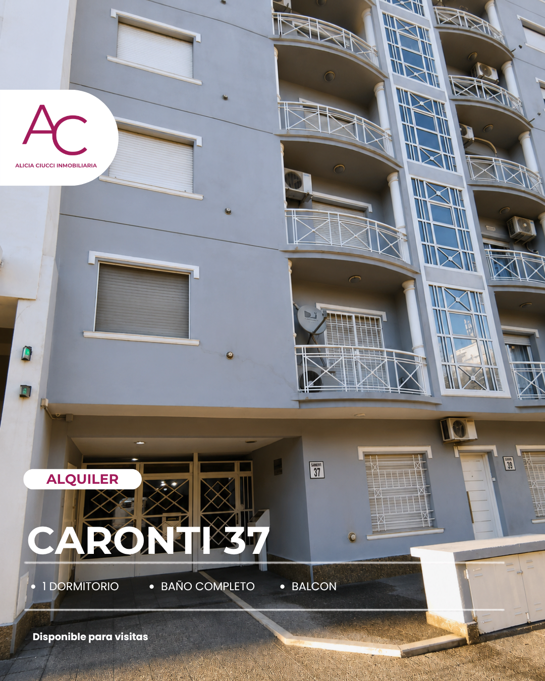 Departamento en Alquiler en Caronti 37, Centro, Bahía Blanca - Bahía Blanca Propiedades | SITIO OFICIAL l