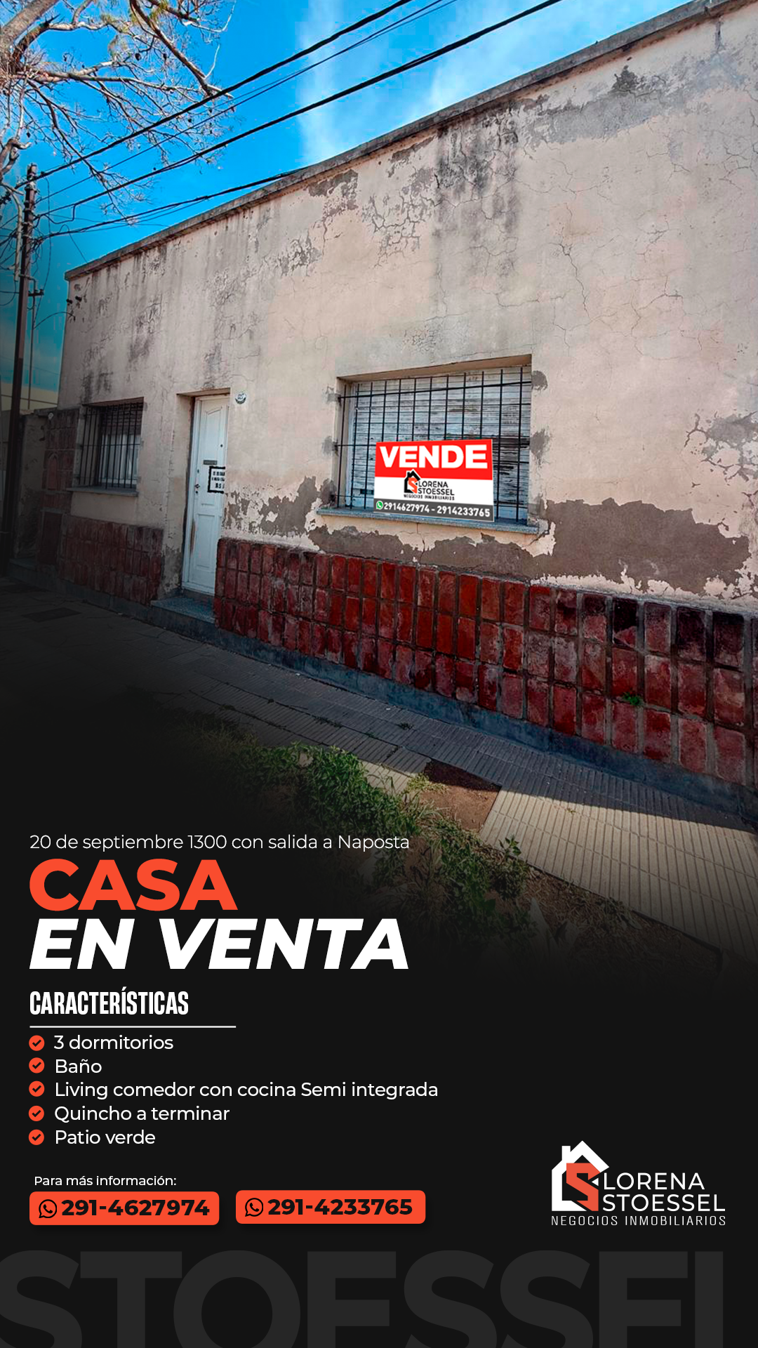 Casa en Venta en 20 De Septiembre 1300, Tiro Federal, Bahía Blanca - Bahía Blanca Propiedades | SITIO OFICIAL l