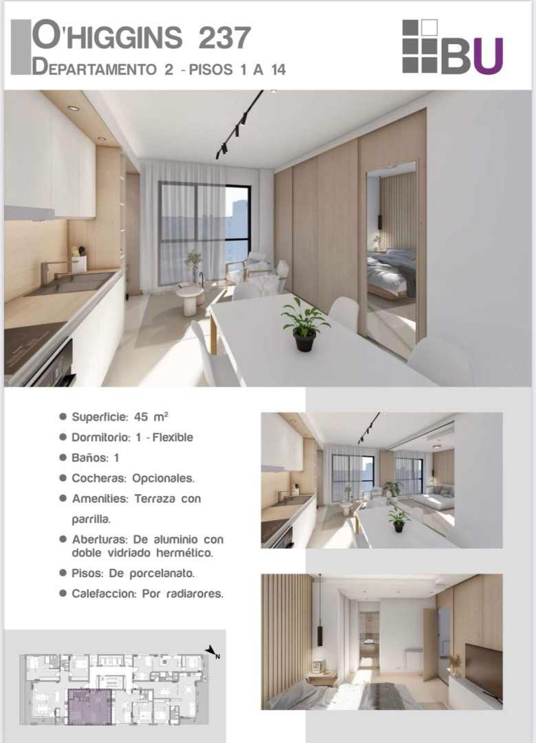 Departamento en Venta en O' Higgins 237, Centro, Bahía Blanca - Bahía Blanca Propiedades | SITIO OFICIAL l