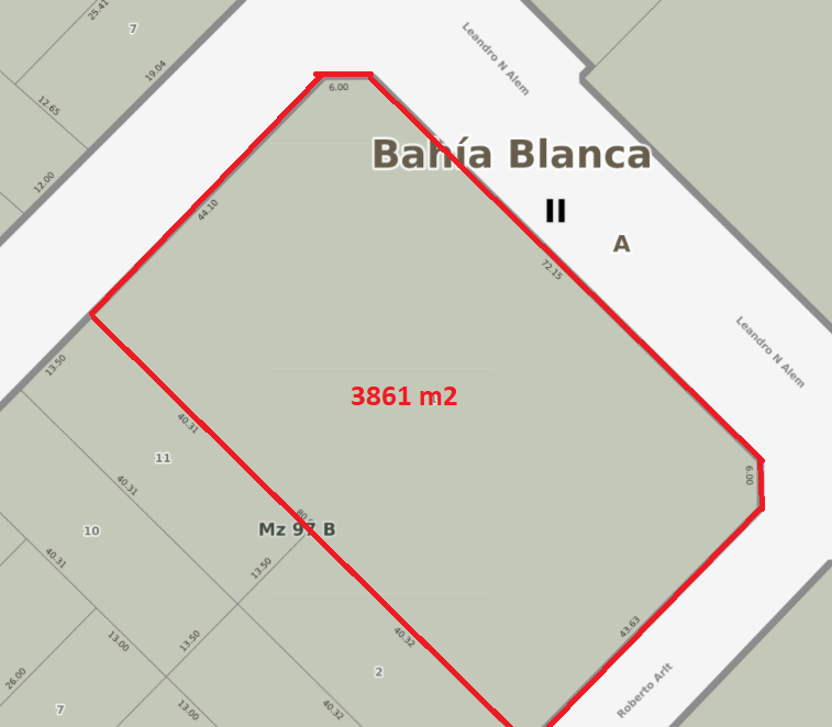 Terreno en Venta en Alem 3550,  Bahía Blanca - Bahía Blanca Propiedades | SITIO OFICIAL l