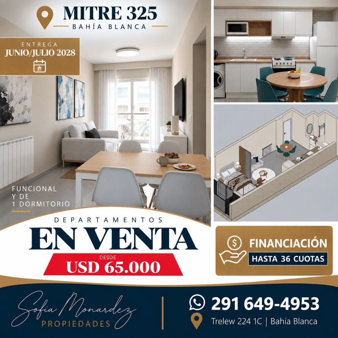 Departamento en Venta en Mitre 325,  Bahía Blanca - Bahía Blanca Propiedades | SITIO OFICIAL l