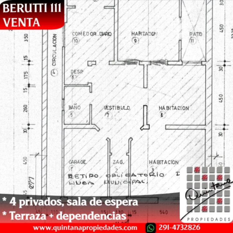 Consultorio en Venta en Berutti 171, Centro, Bahía Blanca - Bahía Blanca Propiedades | SITIO OFICIAL l