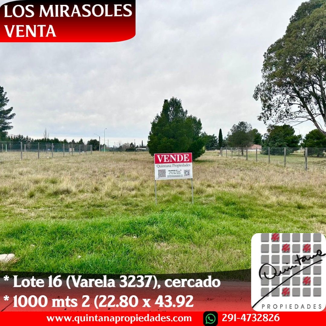 Terreno en Venta en Varela 3237, Los Mirasoles, Bahía Blanca - Bahía Blanca Propiedades | SITIO OFICIAL l
