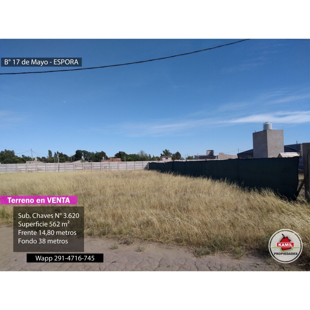 Terreno en Venta en Suboficial De Marina R. Chaves 3620, Espora, Bahía Blanca - Bahía Blanca Propiedades | SITIO OFICIAL l