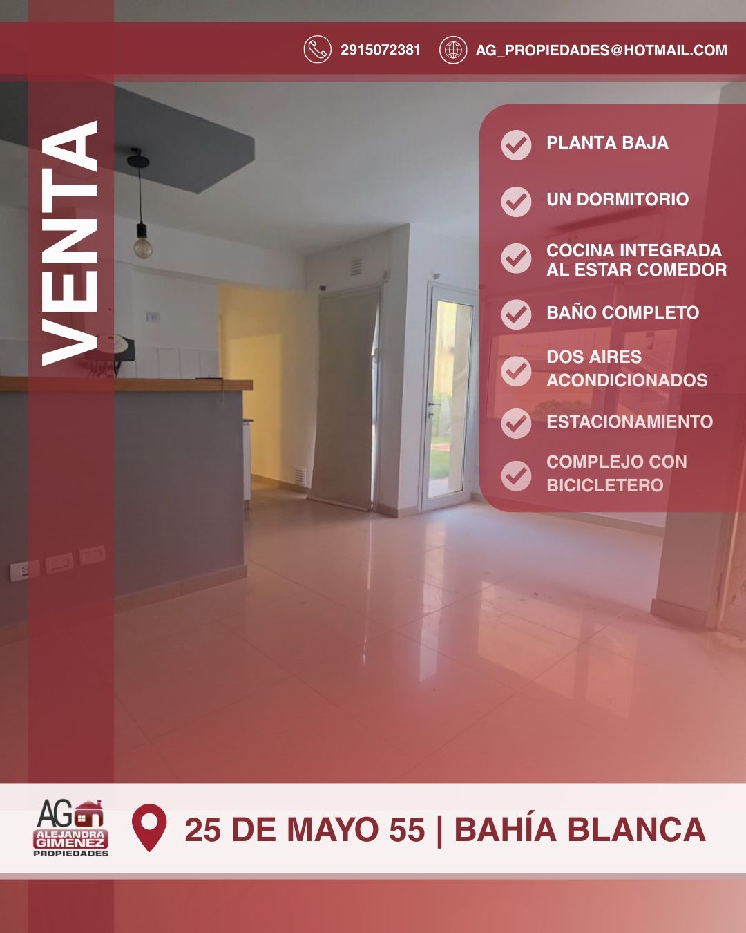 Departamento en Alquiler en 25 De Mayo 55, Macrocentro, Bahía Blanca - Bahía Blanca Propiedades | SITIO OFICIAL l