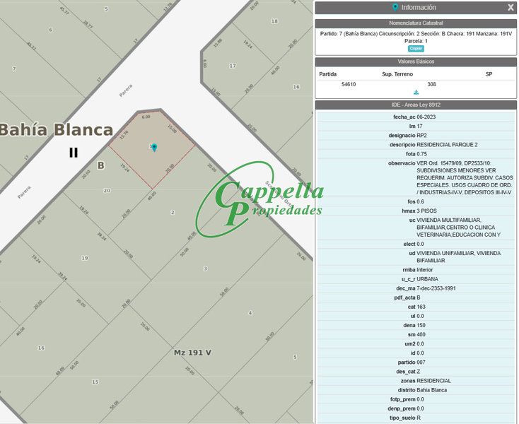 Terreno en Venta en Parera Y Scalabrini Ortiz,  Bahía Blanca - Bahía Blanca Propiedades | SITIO OFICIAL l