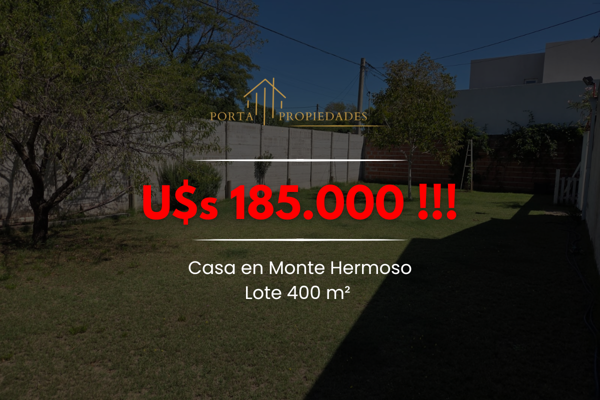 Casa en Venta  Dufaur, Monte Hermoso - Bahía Blanca Propiedades | SITIO OFICIAL l