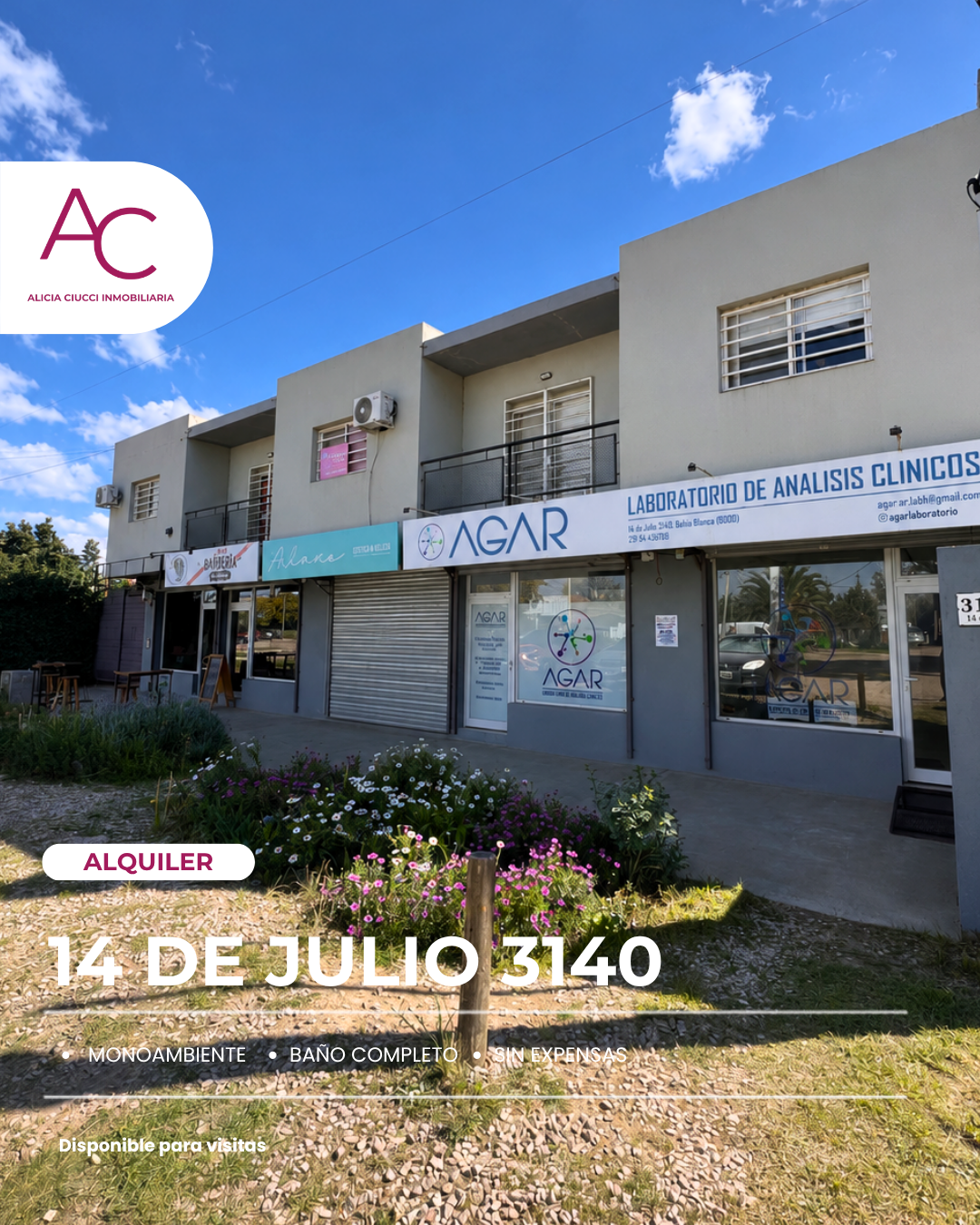 Departamento en Alquiler en 14 DE JULIO 3140,  Bahía Blanca - Bahía Blanca Propiedades | SITIO OFICIAL l