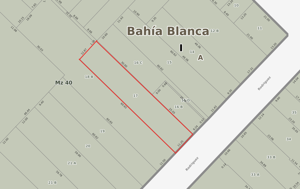 Terreno en Venta en Rodriguez 66, Centro, Bahía Blanca - Bahía Blanca Propiedades | SITIO OFICIAL l