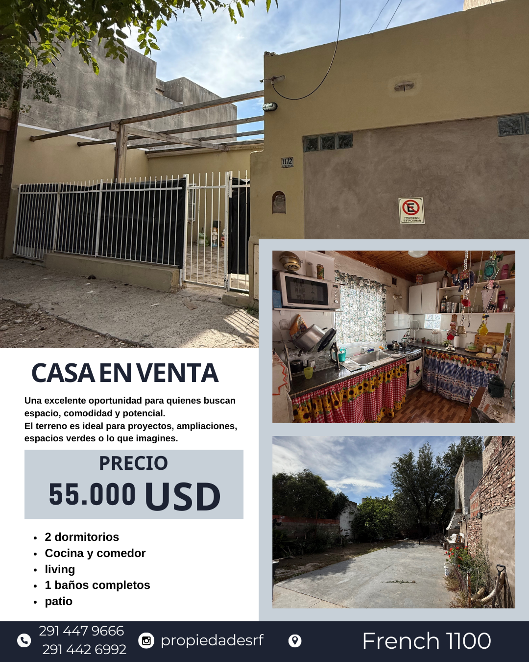 Casa en Venta en French 1100, Villa Ressia, Bahía Blanca - Bahía Blanca Propiedades | SITIO OFICIAL l