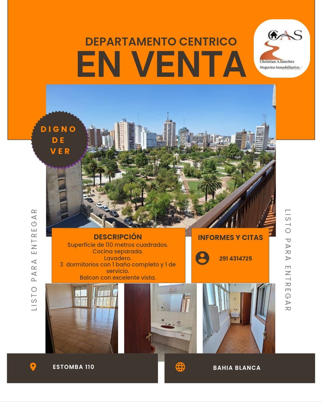 Semipiso en Venta en Estomba 110, Centro, Bahía Blanca - Bahía Blanca Propiedades | SITIO OFICIAL l
