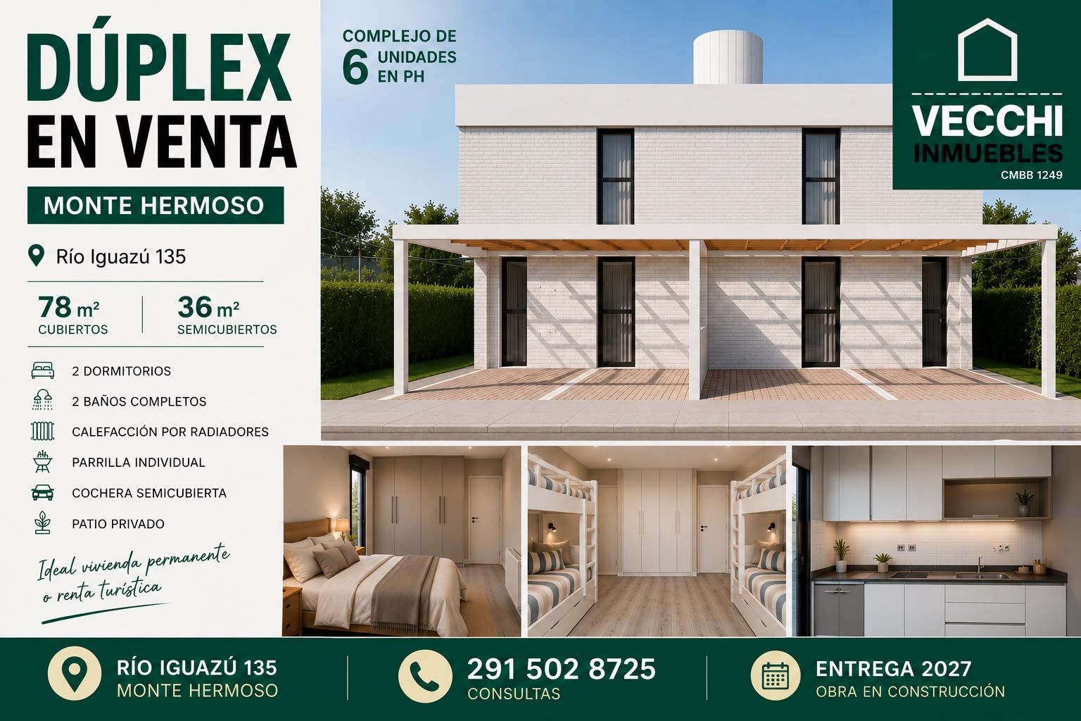 Duplex en Venta en RIO IGUAZU 135,  Monte Hermoso - Bahía Blanca Propiedades | SITIO OFICIAL l