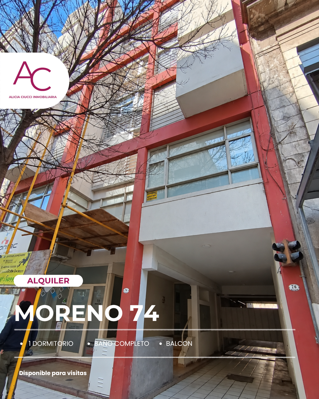 Departamento en Alquiler en Moreno 74,  Bahía Blanca - Bahía Blanca Propiedades | SITIO OFICIAL l