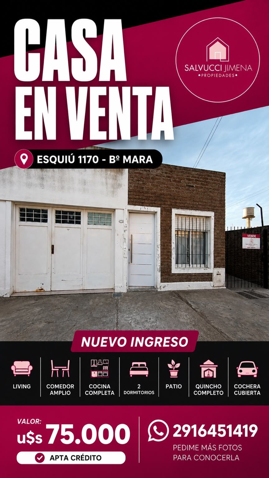 Casa en Venta en Esqiu 1170, Mara, Bahía Blanca - Bahía Blanca Propiedades | SITIO OFICIAL l