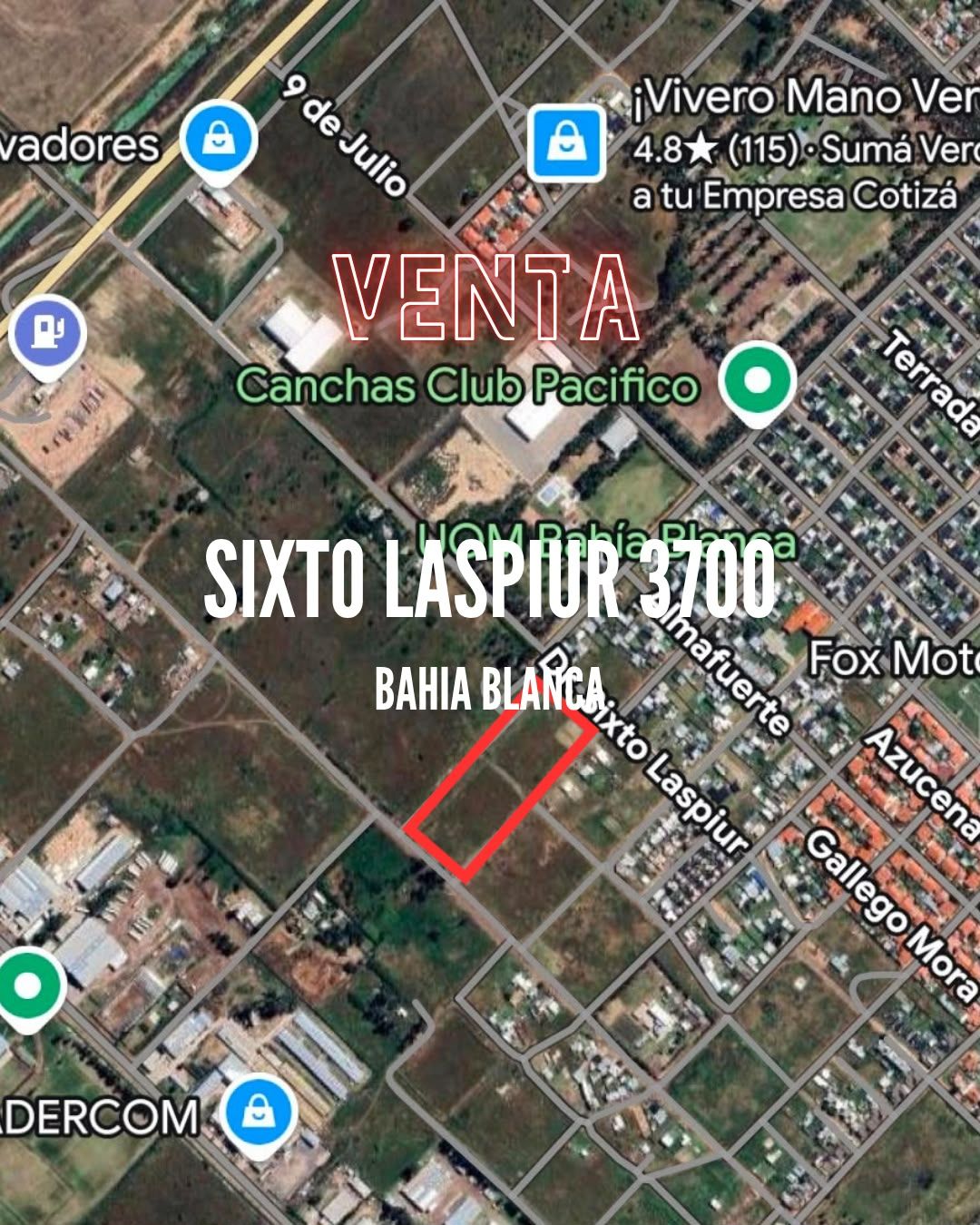 Terreno en Venta en SIXTO LASPIUR 3600, Los Alamos, Bahía Blanca - Bahía Blanca Propiedades | SITIO OFICIAL l