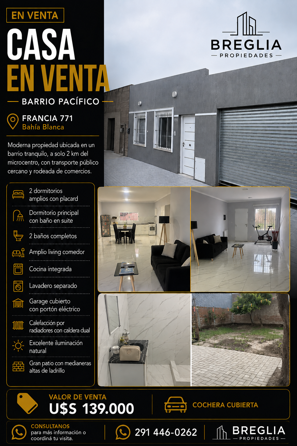 Casa en Venta en Francia 771, Pacifico, Bahía Blanca - Bahía Blanca Propiedades | SITIO OFICIAL l