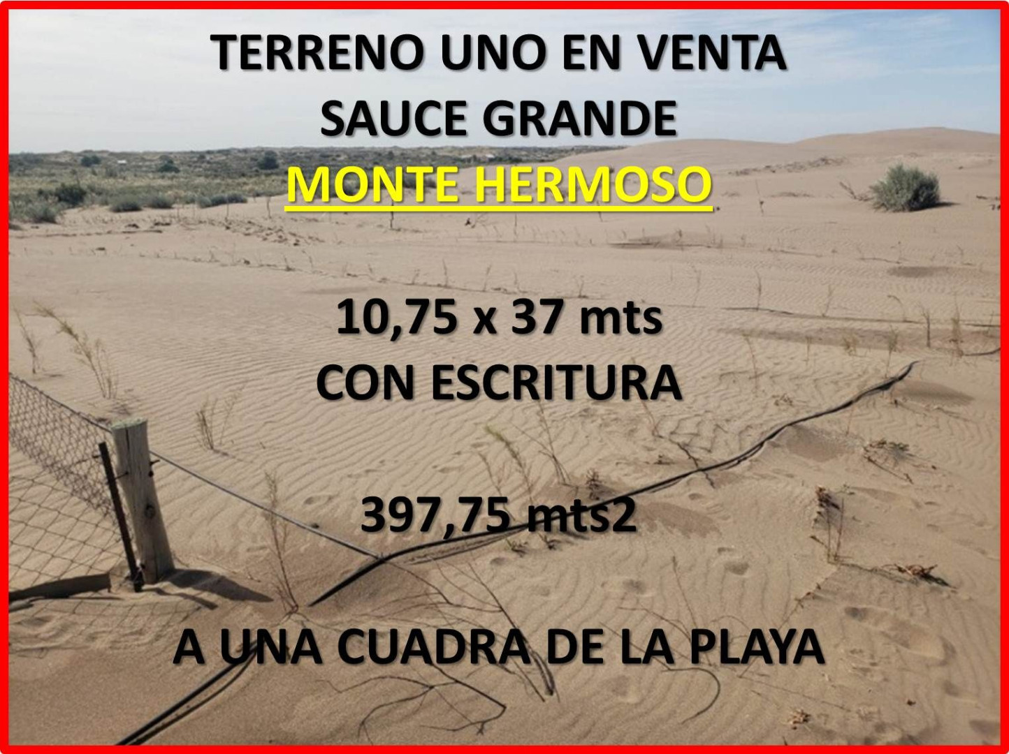 Terreno en Venta  El Sauce, Monte Hermoso - Bahía Blanca Propiedades | SITIO OFICIAL l