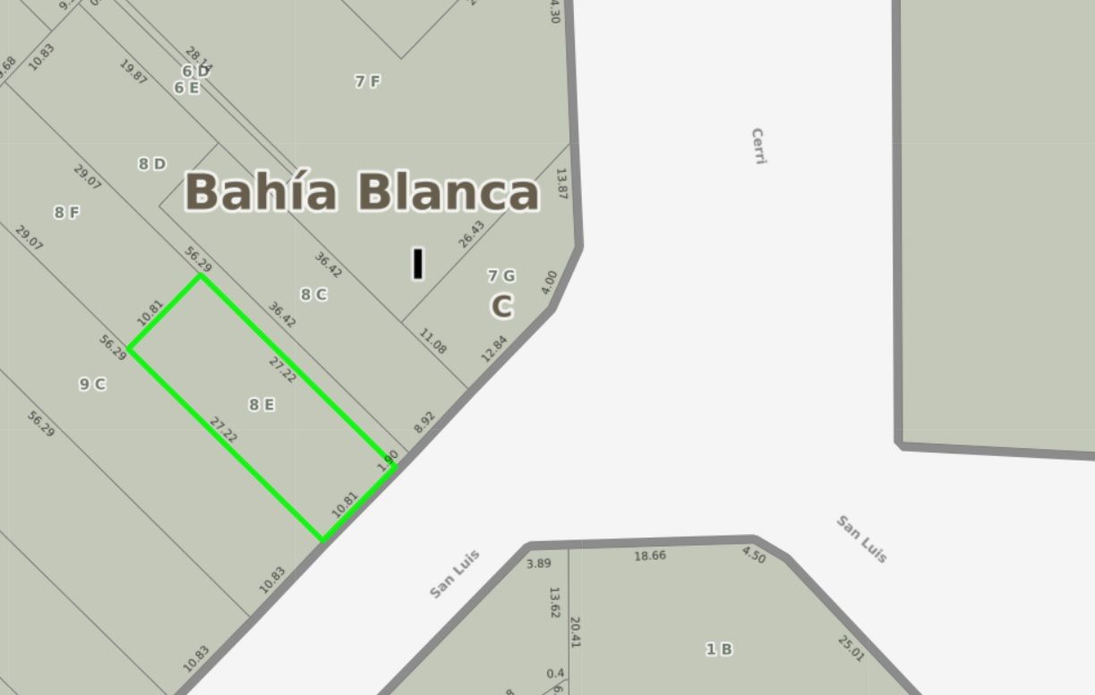 Terreno en Venta en San Luis 78,  Bahía Blanca - Bahía Blanca Propiedades | SITIO OFICIAL l