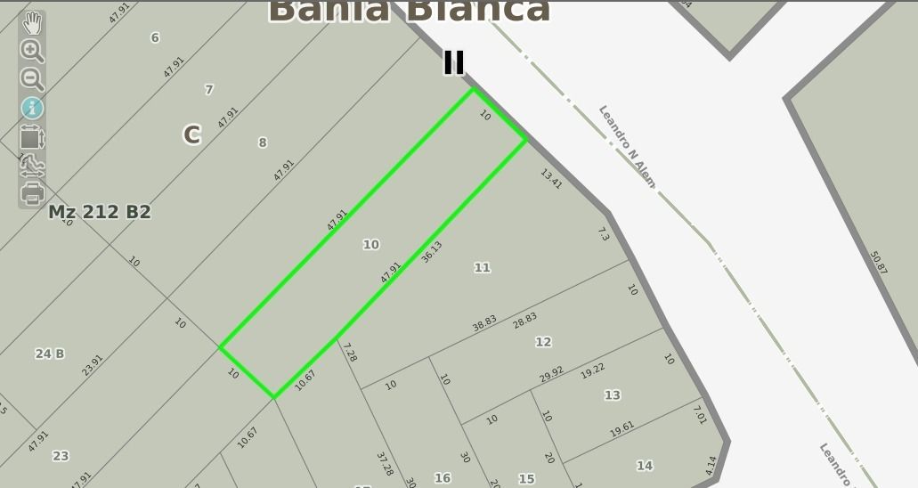 Terreno en Venta en Avenida Alem 1600, Universitario, Bahía Blanca - Bahía Blanca Propiedades | SITIO OFICIAL l