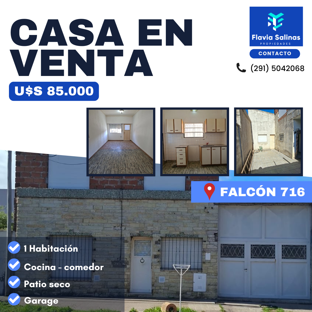 Casa en Venta en FALCÓN 716, San Martin, Bahía Blanca - Bahía Blanca Propiedades | SITIO OFICIAL l