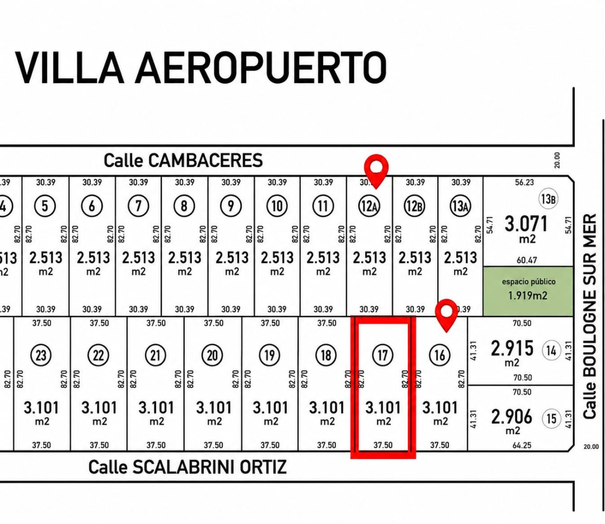 Terreno en Venta  Villa Aeropuerto, Bahía Blanca - Bahía Blanca Propiedades | SITIO OFICIAL l