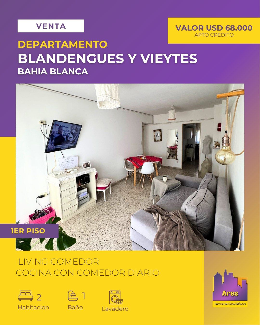 Departamento en Venta en BLANDENGUES 98, Centro, Bahía Blanca - Bahía Blanca Propiedades | SITIO OFICIAL l