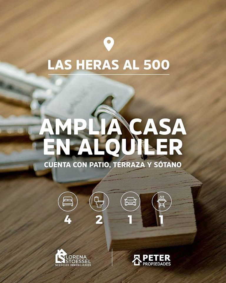 Casa en Alquiler en Las Heras 500,  Bahía Blanca - Bahía Blanca Propiedades | SITIO OFICIAL l