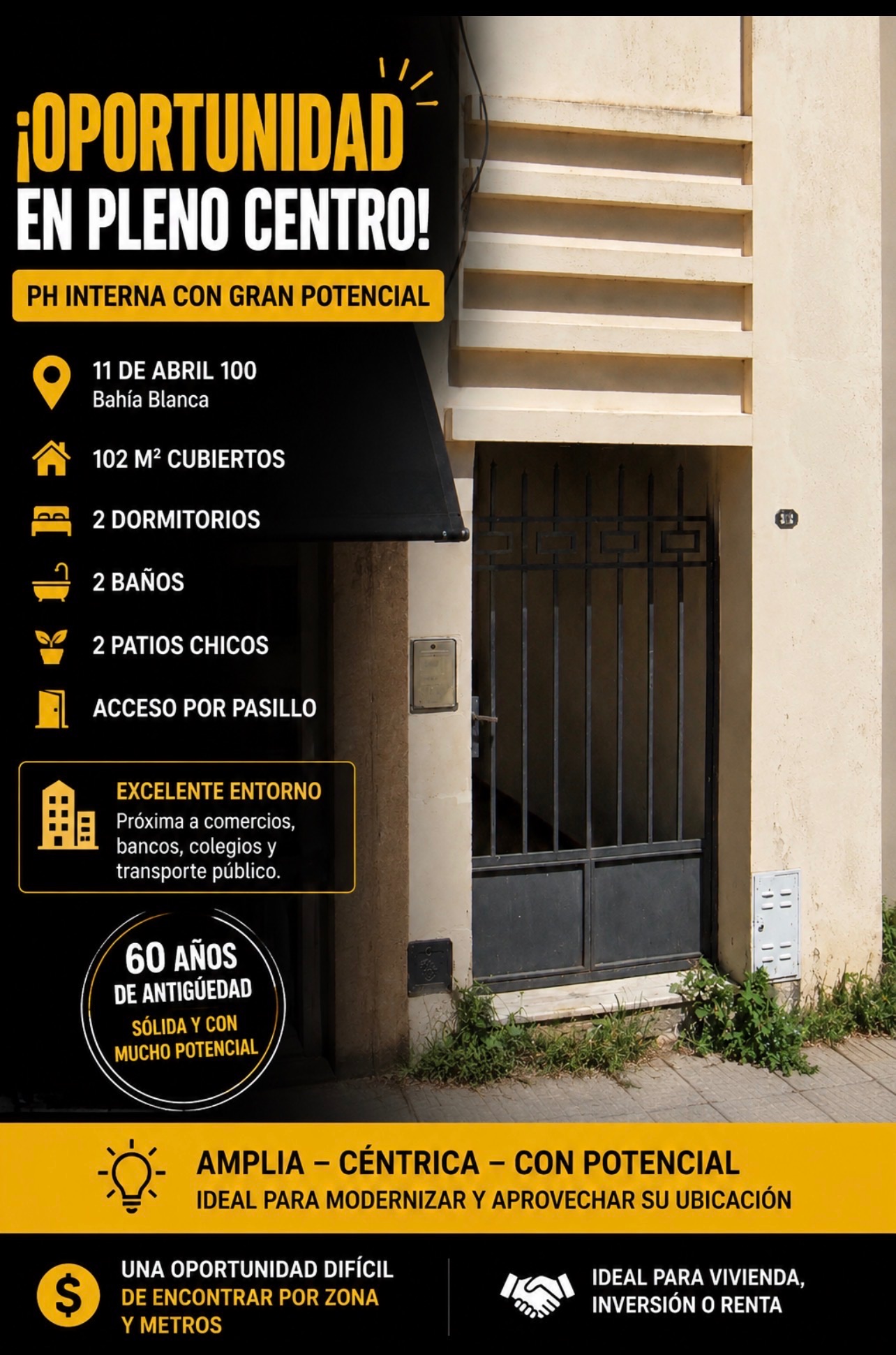 Casa en Venta en 11 De Abril 100, Centro, Bahía Blanca - Bahía Blanca Propiedades | SITIO OFICIAL l