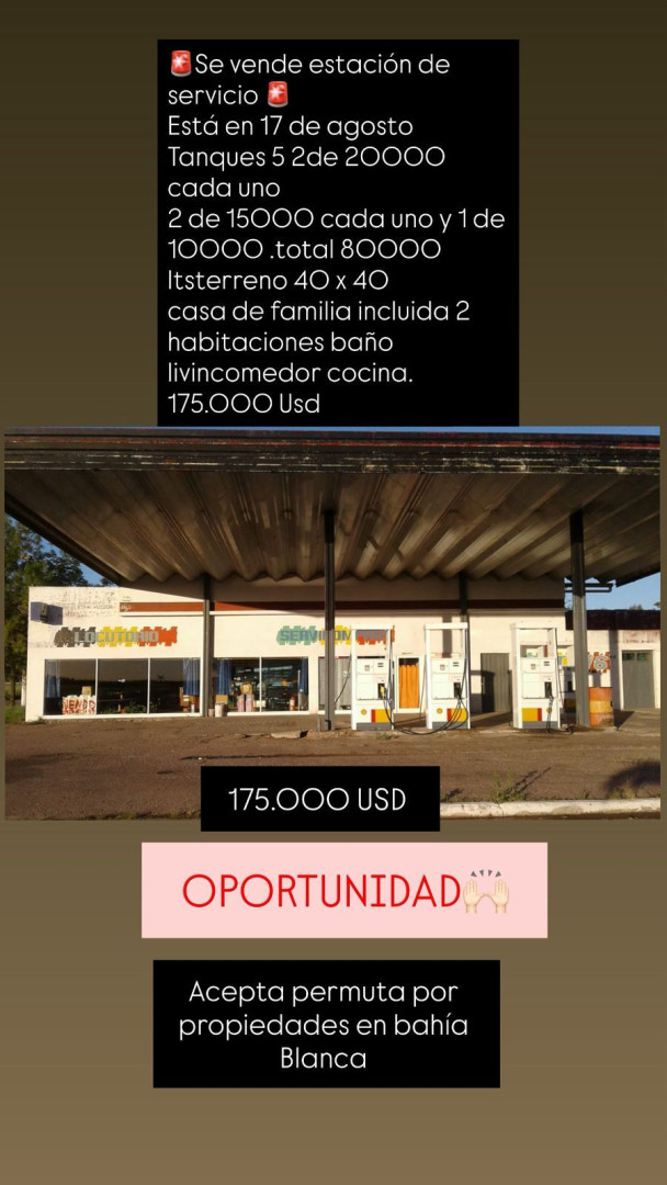 Fondo Comercio en Venta en General  Martín M De Güemes Y  Ruta 76  ,  Bordenave - Bahía Blanca Propiedades | SITIO OFICIAL l
