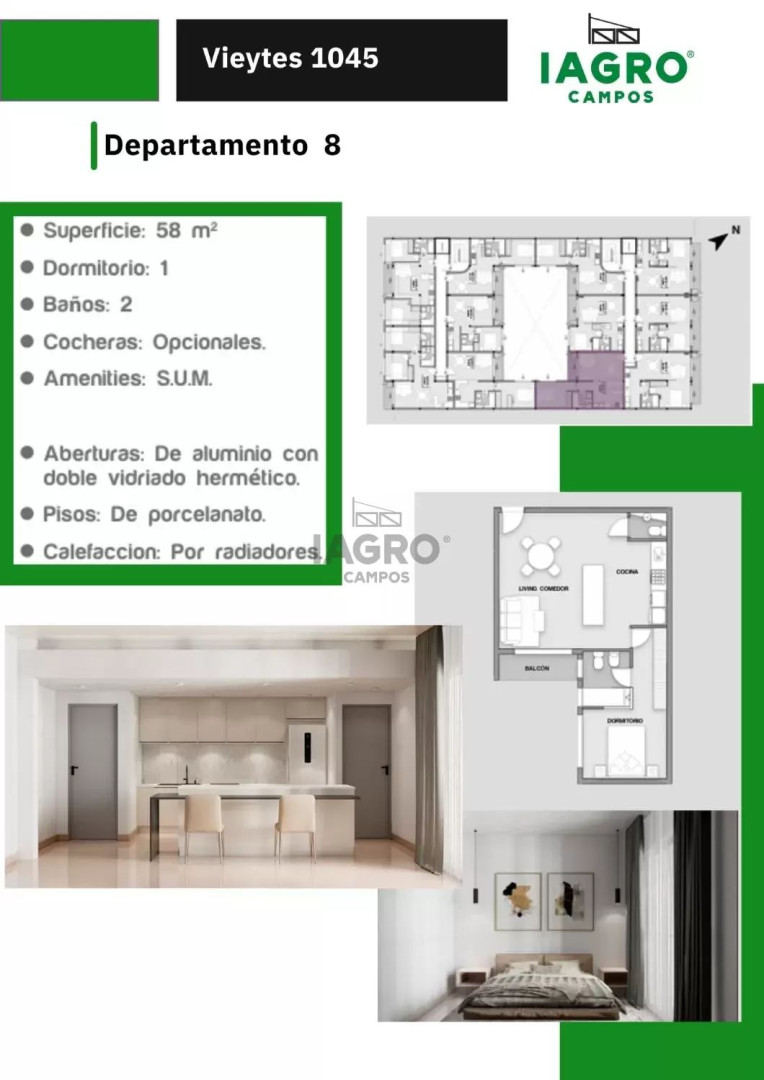 Departamento en Venta en Vieytes 1045, Pacifico, Bahía Blanca - Bahía Blanca Propiedades | SITIO OFICIAL l