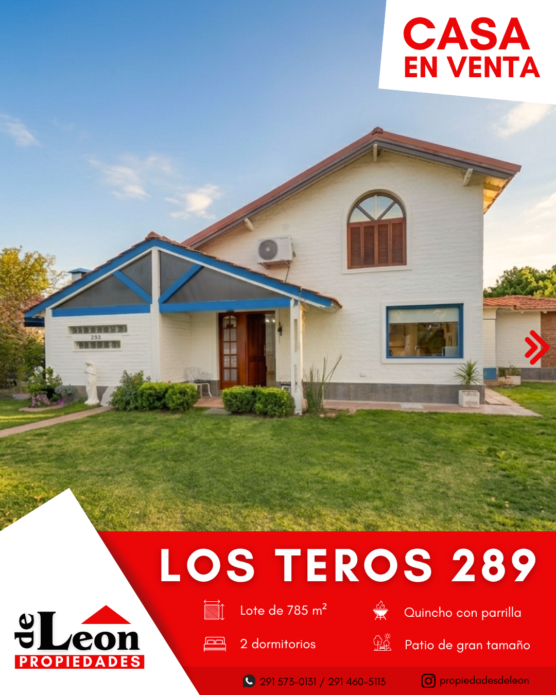 Casa en Venta en Los Teros 289, Pago Chico, Bahía Blanca - Bahía Blanca Propiedades | SITIO OFICIAL l