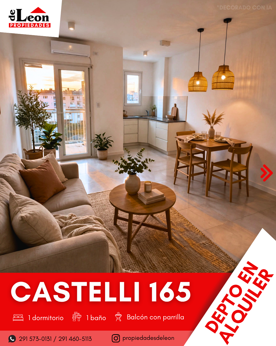 Departamento en Alquiler en Castelli 165, Centro, Bahía Blanca - Bahía Blanca Propiedades | SITIO OFICIAL l