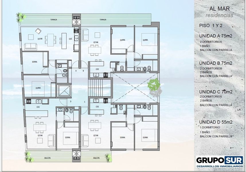 Departamento en Venta en Yatasto Y El Gavilán, Monte del Este, Monte Hermoso - Bahía Blanca Propiedades | SITIO OFICIAL l