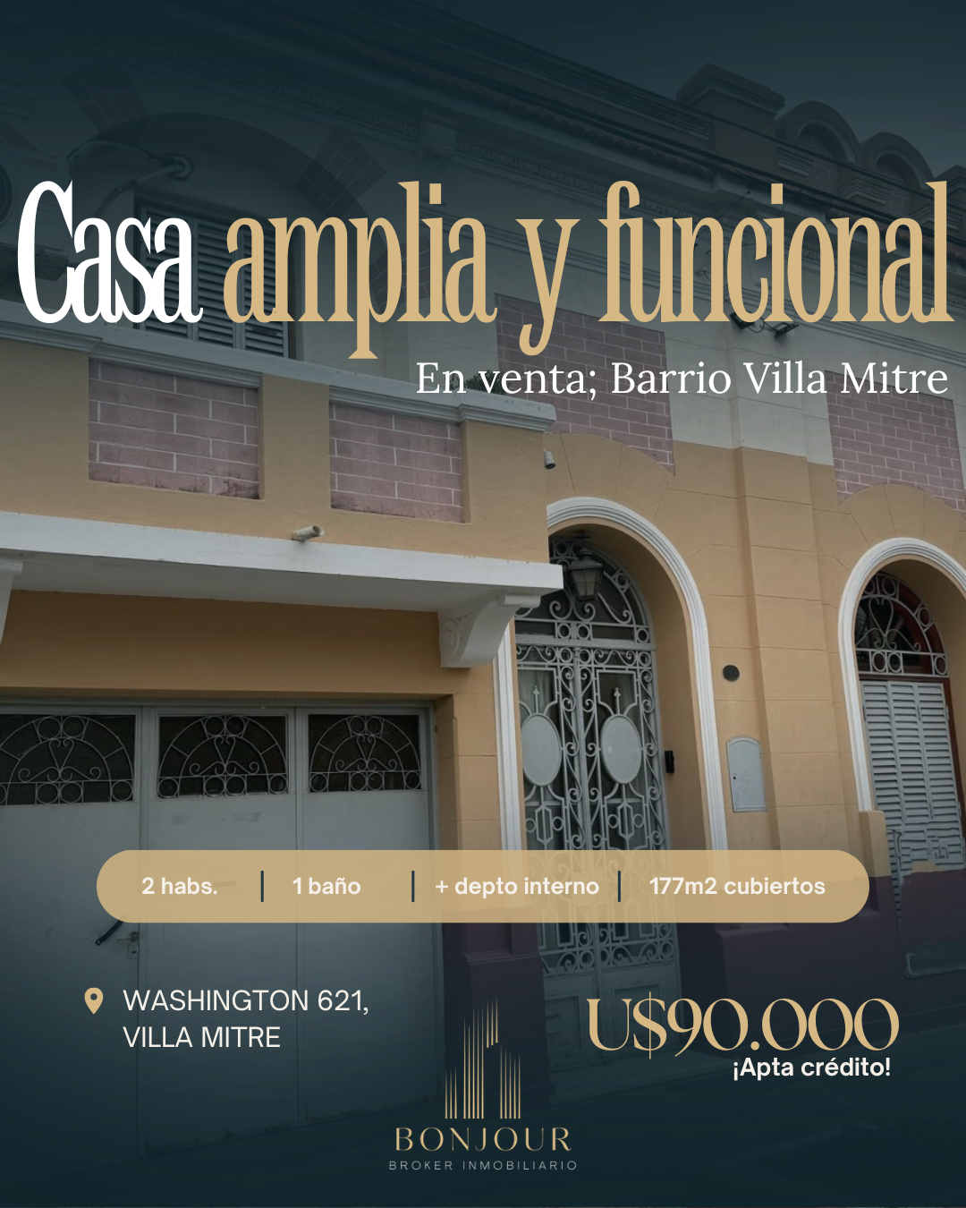 Casa en Venta en Washington 621, Villa Mitre, Bahía Blanca - Bahía Blanca Propiedades | SITIO OFICIAL l