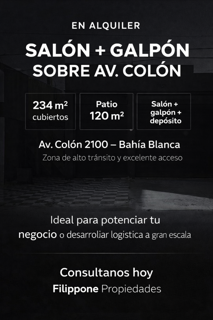 Local en Alquiler en Avenida Colón 2100, Colon, Bahía Blanca - Bahía Blanca Propiedades | SITIO OFICIAL l