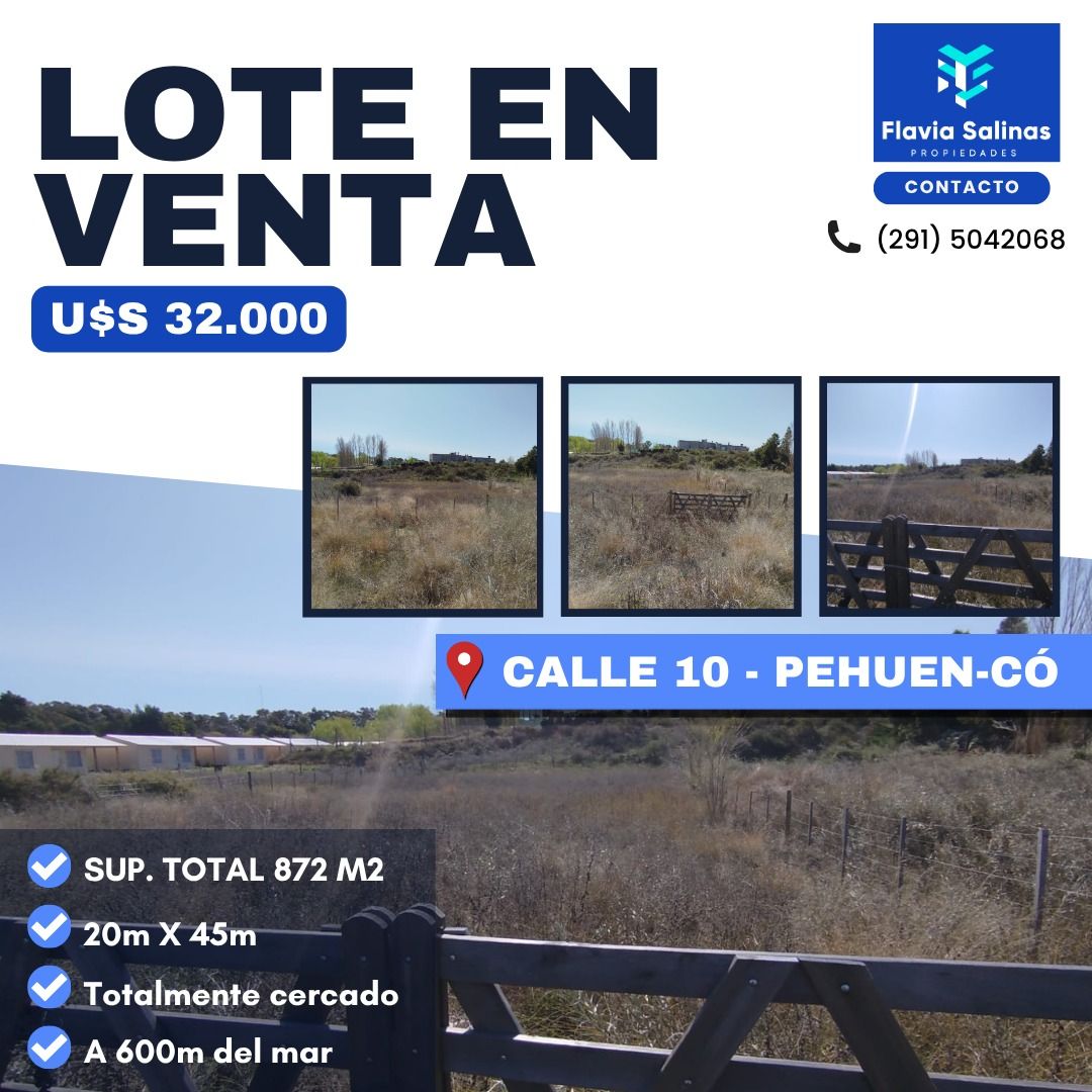 Terreno en Venta   Pehuen Co - Bahía Blanca Propiedades | SITIO OFICIAL l