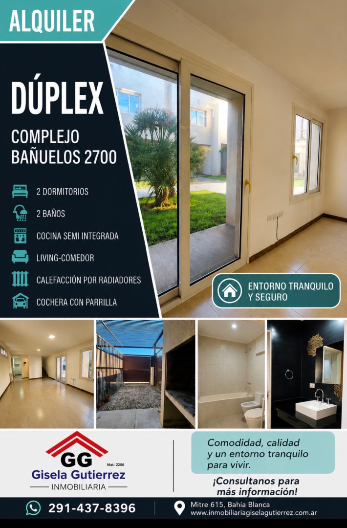 Duplex en Alquiler - Bahía Blanca Propiedades | SITIO OFICIAL l