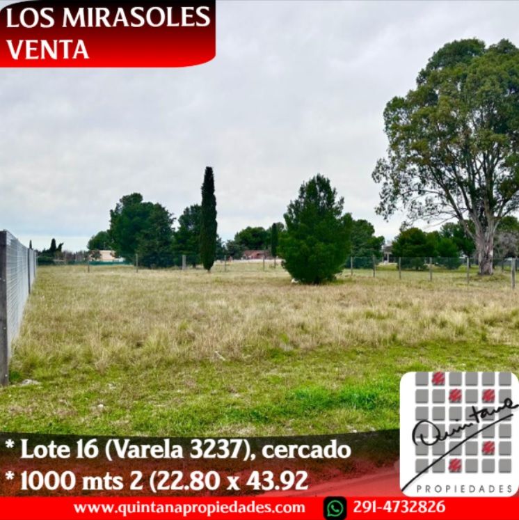 Terreno en Venta en Varela 3237, Los Mirasoles, Bahía Blanca - Bahía Blanca Propiedades | SITIO OFICIAL l